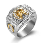 Fashion Zircon Inlaid Gold Plated Ring