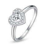 925 Sterling Silver Bright Love Ring