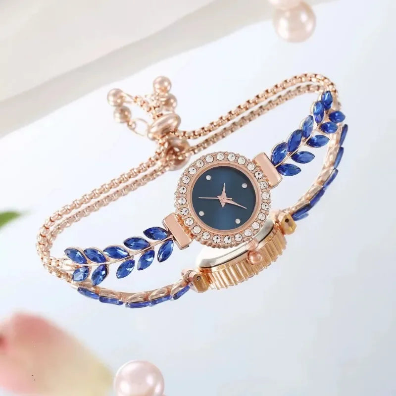 Simple Women's Feather Bracelet Watch