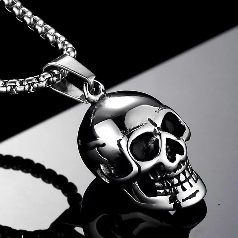 Gold-plated Skull Necklace